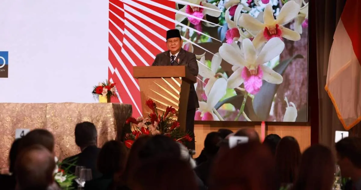 Prabowo: Fundamental Ekonomi Indonesia Kuat di Hadapan Pengusaha AS