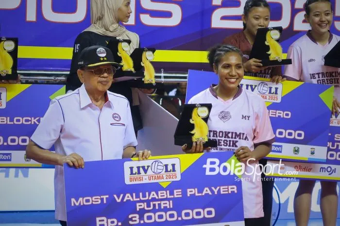 Mediol Yoku Dinobatkan sebagai Pemain Terbaik Livoli Divisi Utama 2025, Petrokimia Gresik Raih Gelar Juara