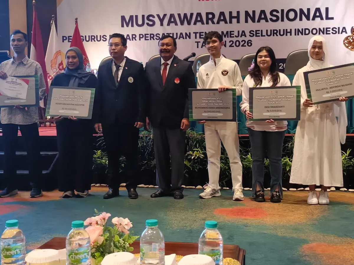 PB PTMSI Berikan Bonus Uang Pembinaan untuk Atlet dan Pelatih Berprestasi