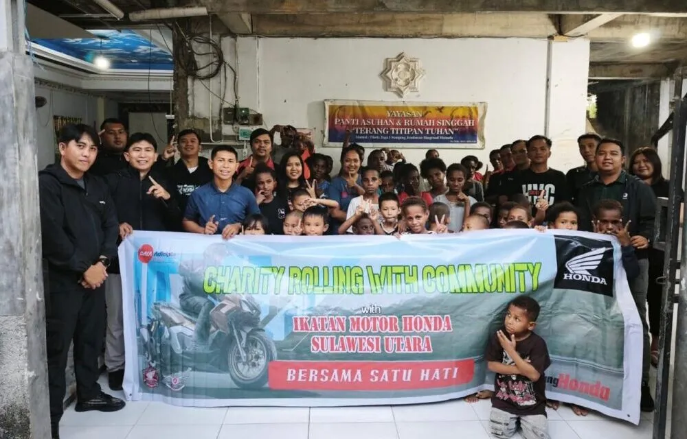 Komunitas Honda Vario Gelar Night Ride dan Aksi Sosial di Manado