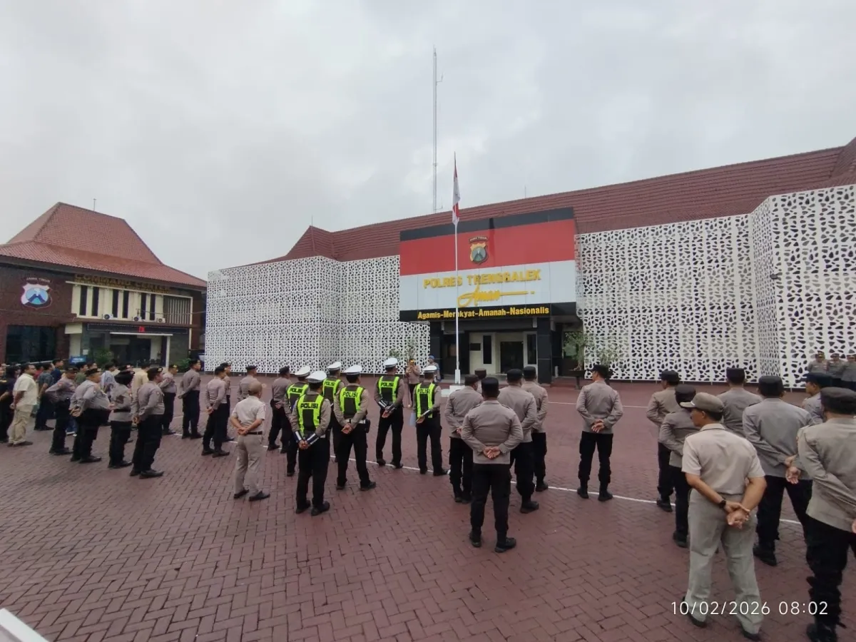 Polres Trenggalek Siagakan Personel untuk Pengamanan Puncak Libur Imlek