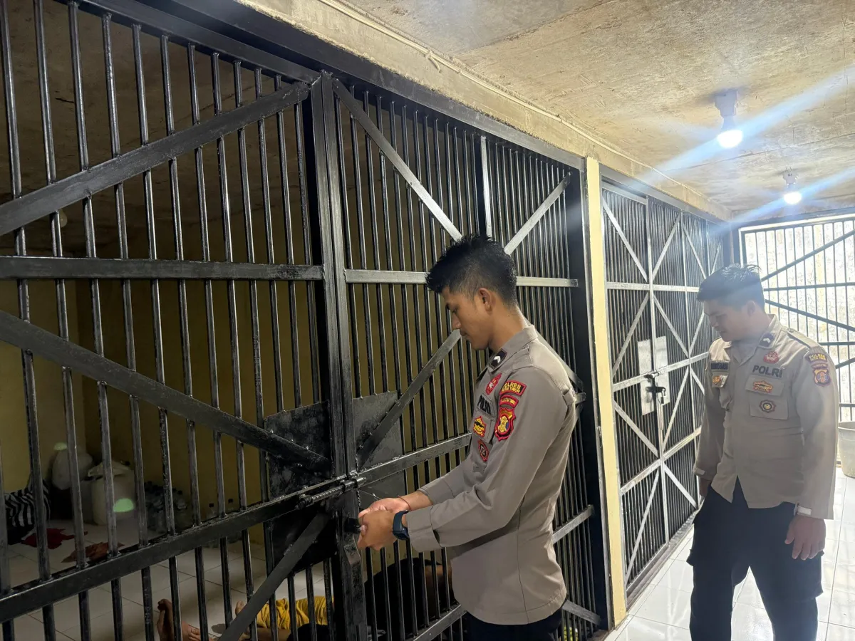 Pengecekan Tahanan di Polsek Muara Wahau: Semua dalam Kondisi Baik