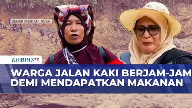 Warga Terpaksa Berjalan Kaki Berjam-Jam untuk Mendapatkan Pangan Pasca Banjir
