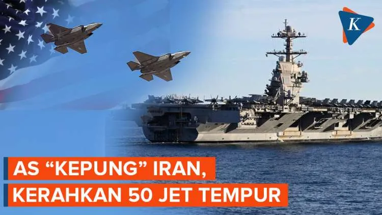 AS Kerahkan 50 Jet Tempur ke Timur Tengah Hadapi Iran