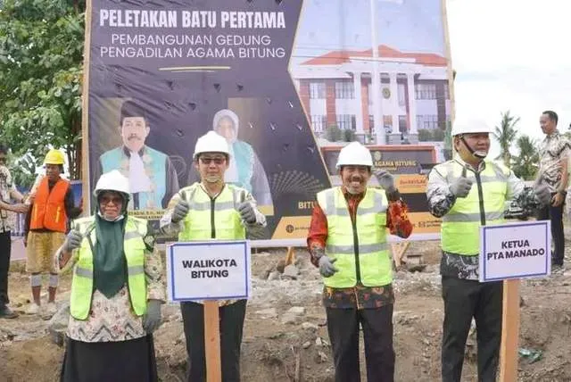 Peletakan Batu Pertama Pembangunan Gedung Pengadilan Agama Bitung