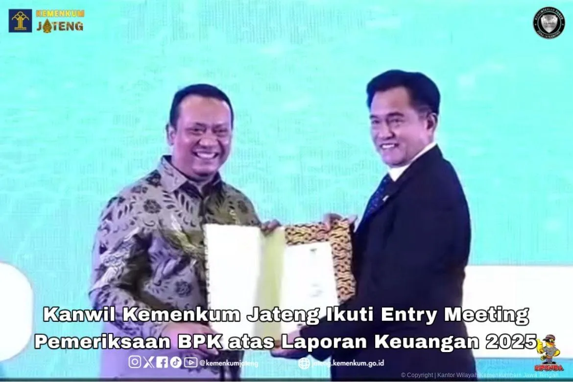 Kanwil Kemenkum Jateng Siap Ikuti Pemeriksaan BPK atas Laporan Keuangan 2025