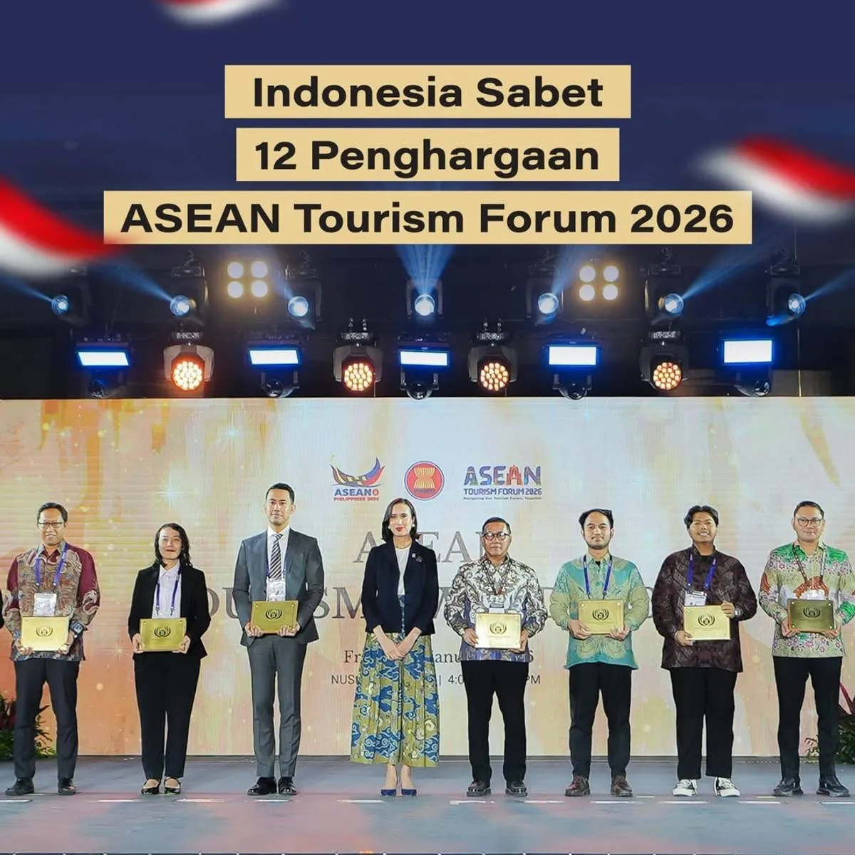 Indonesia Raih 12 Penghargaan di ASEAN Tourism Forum 2026