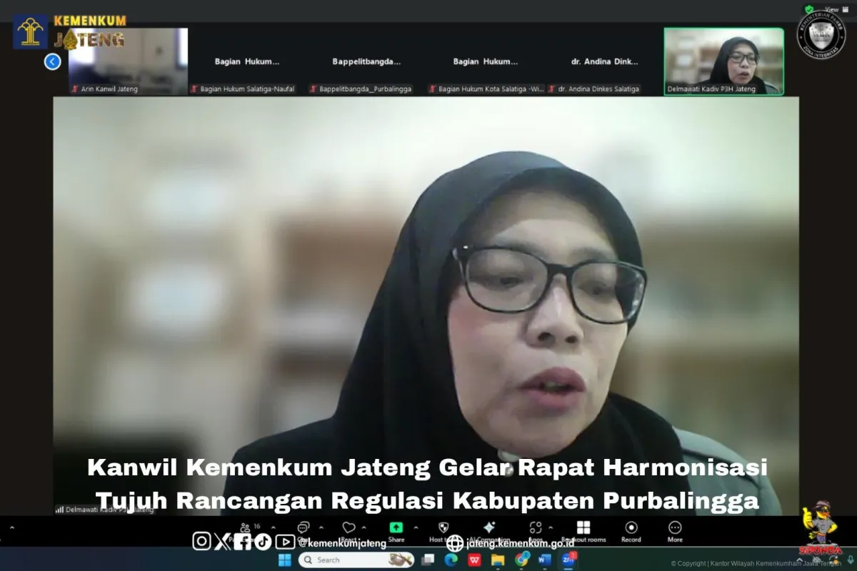 Rapat Harmonisasi Tujuh Rancangan Regulasi di Purbalingga
