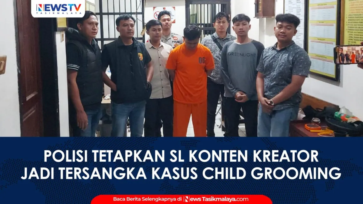 Konten Kreator SL Ditahan Polisi Terkait Kasus Child Grooming di Tasikmalaya