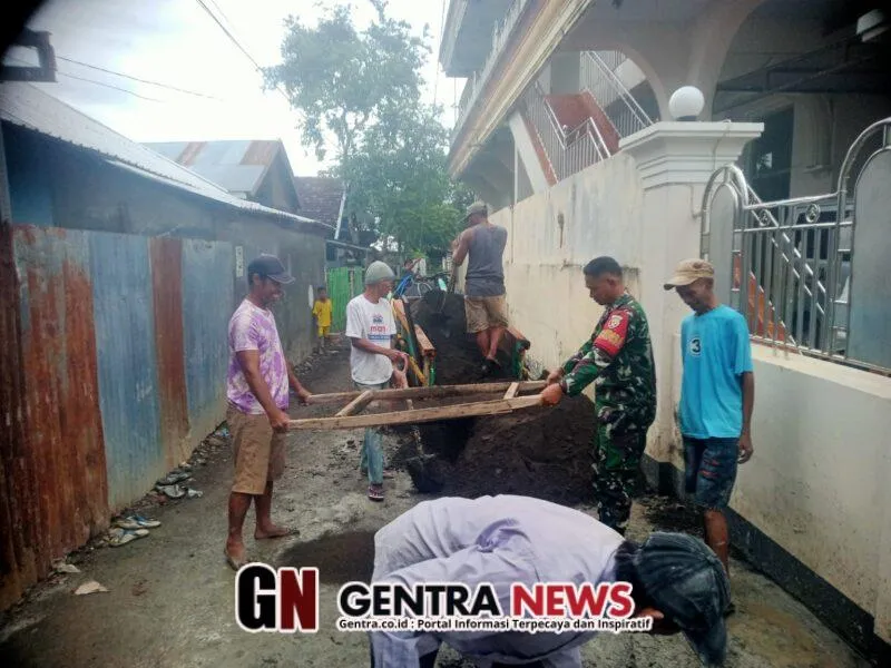 Babinsa Dompu Galang Kerja Sama Masyarakat Lewat Komsos