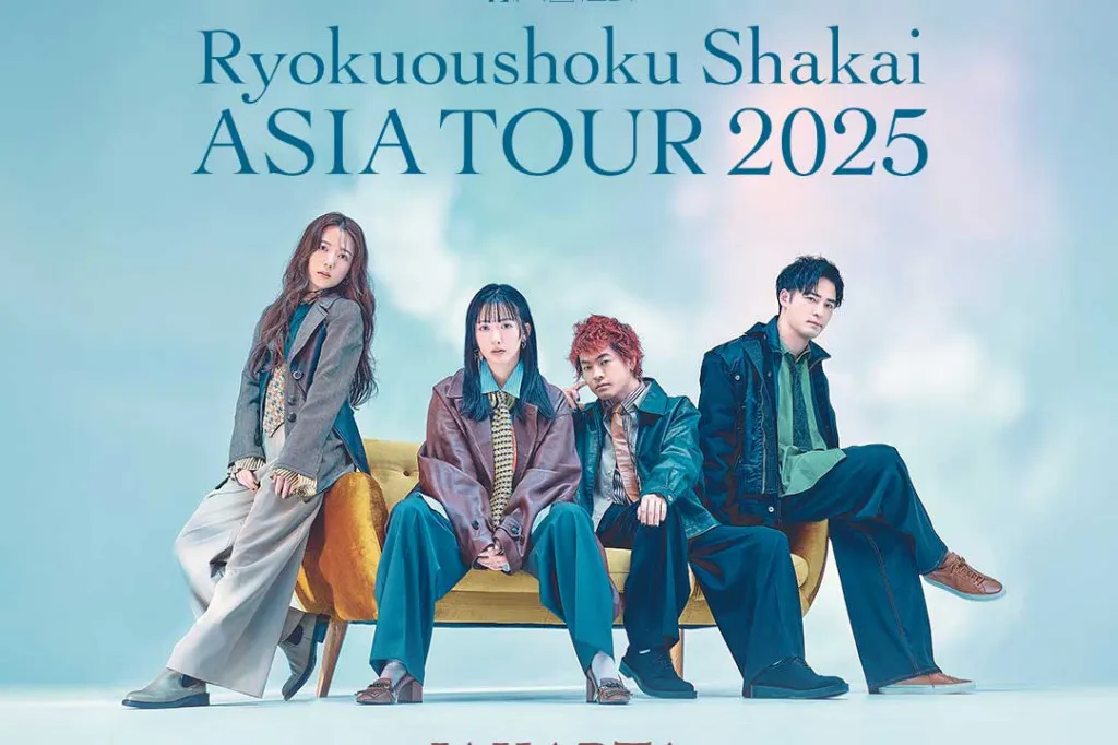 Konser Perdana Ryokuoushoku Shakai di Jakarta: Tiket Mulai Dijual 16 Juli 2025