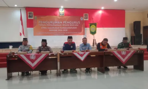 Pengukuhan Relawan FPRB Panggungharjo Tingkatkan Kesiapsiagaan Bencana