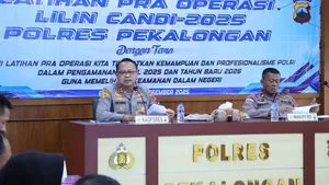 Kapolres Pekalongan Pimpin Lat Pra Ops Pengamanan Natal dan Tahun Baru