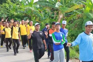Kapolres Sukoharjo Ajak Personel Jaga Kebugaran Melalui Olahraga Bersama