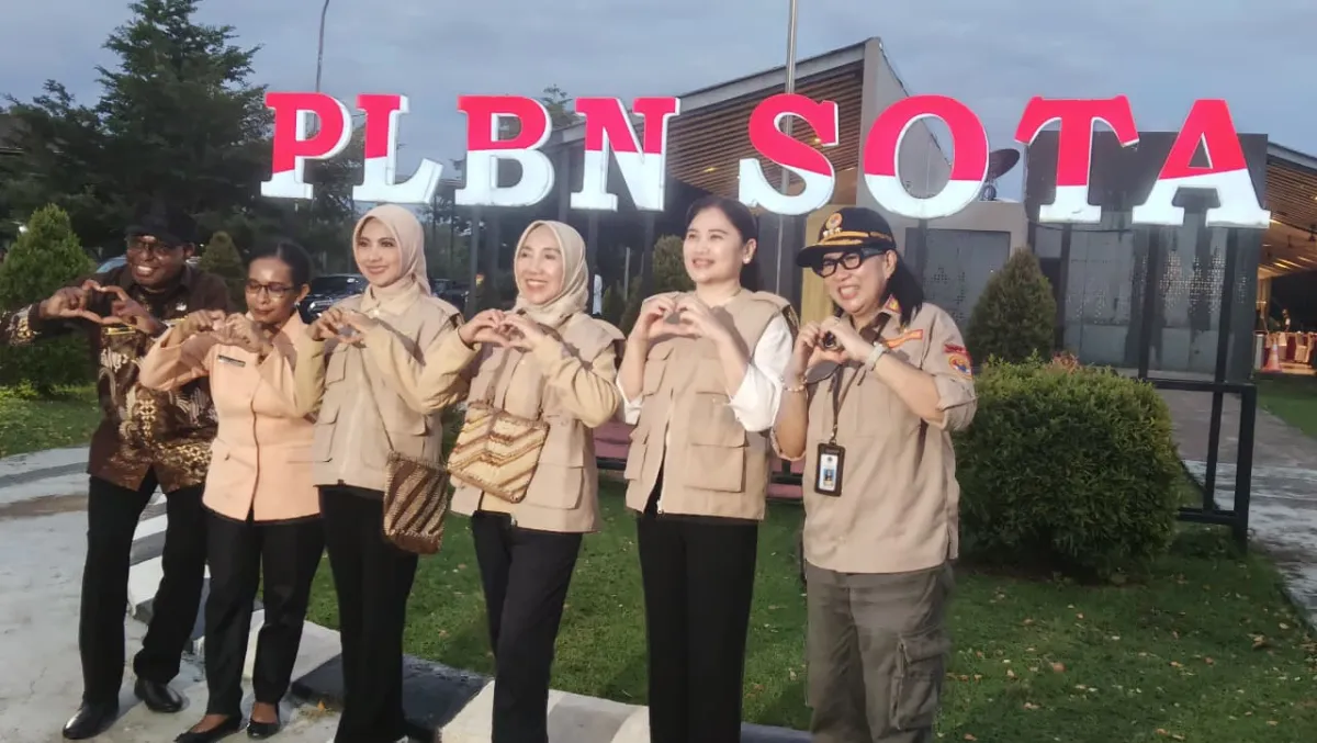 Kunjungan Seruni Kabinet Merah Putih Perkuat Layanan di PLBN Sota