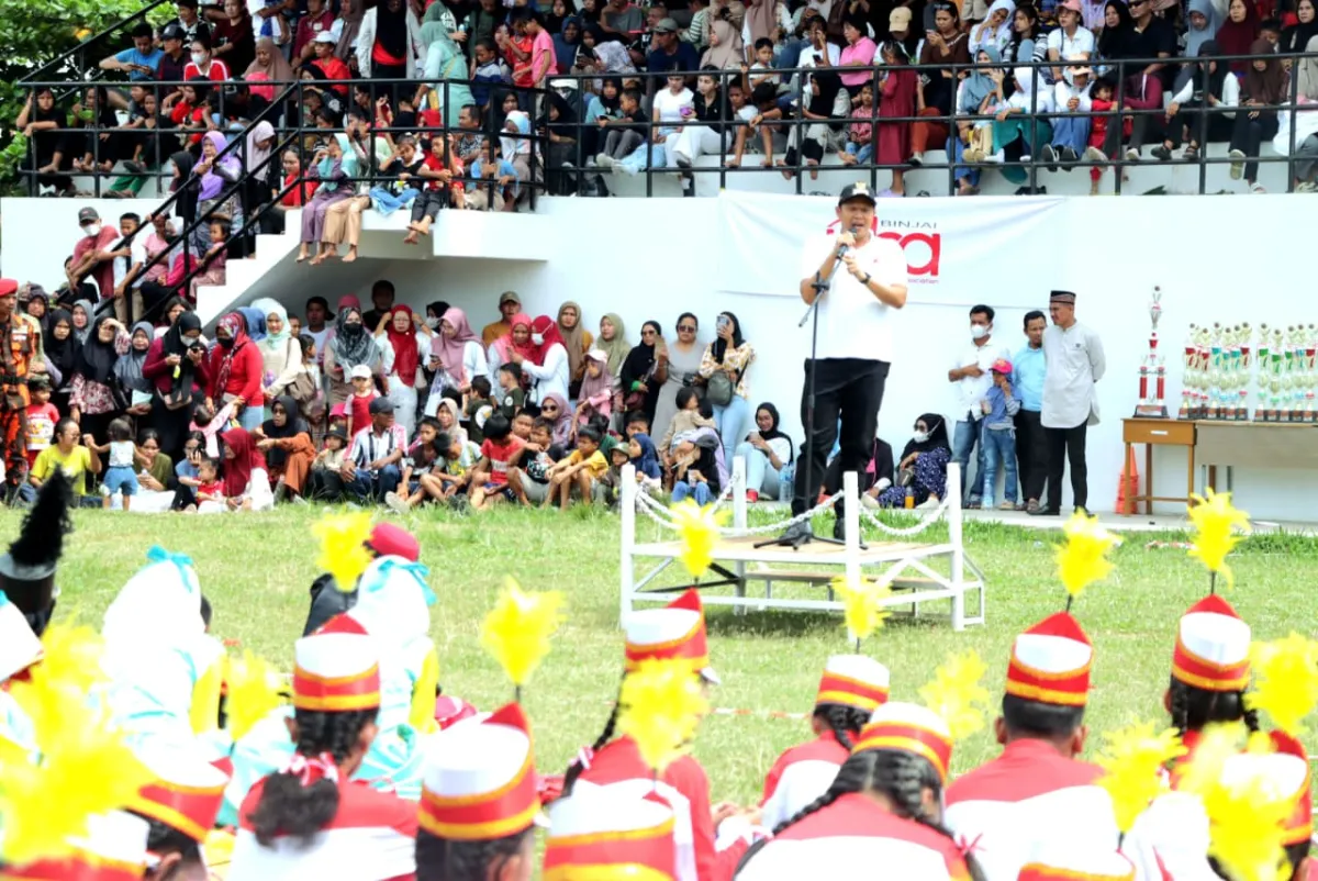Wabup Sergai Resmikan Festival Marching Band untuk Rayakan HUT ke-80 RI