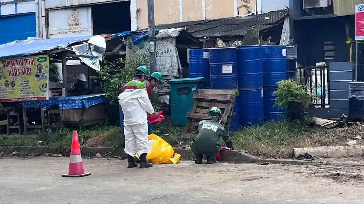 Kebakaran Gudang Pestisida PT Biotek di Taman Tekno, Tidak Ada Korban Jiwa