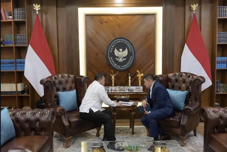 Seskab Teddy dan Menteri ATR Bahas Isu Agraria Strategis
