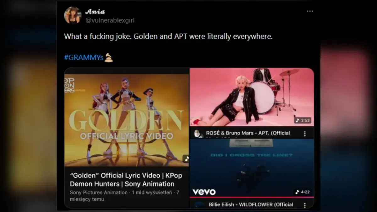 Protes Penggemar K-Pop Usai 'Golden' Kalah dari Billie Eilish di Grammy 2026