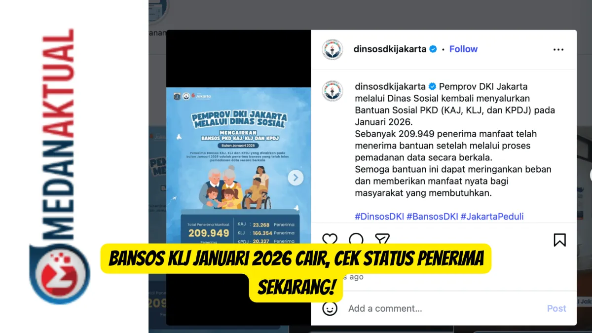 Pencairan Bansos KLJ Januari 2026 untuk Lansia DKI Jakarta Dimulai