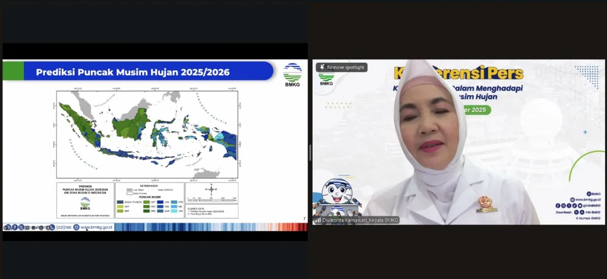 BMKG Ingatkan Kesiapsiagaan Hadapi Puncak Musim Hujan dan Cuaca Ekstrem