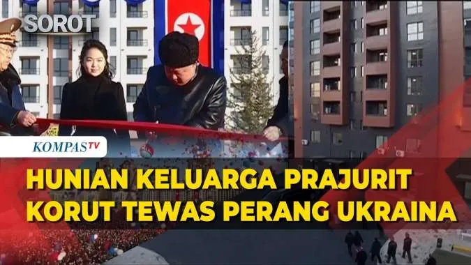Kim Jong Un Resmikan Perumahan untuk Keluarga Prajurit Korut yang Gugur di Ukraina