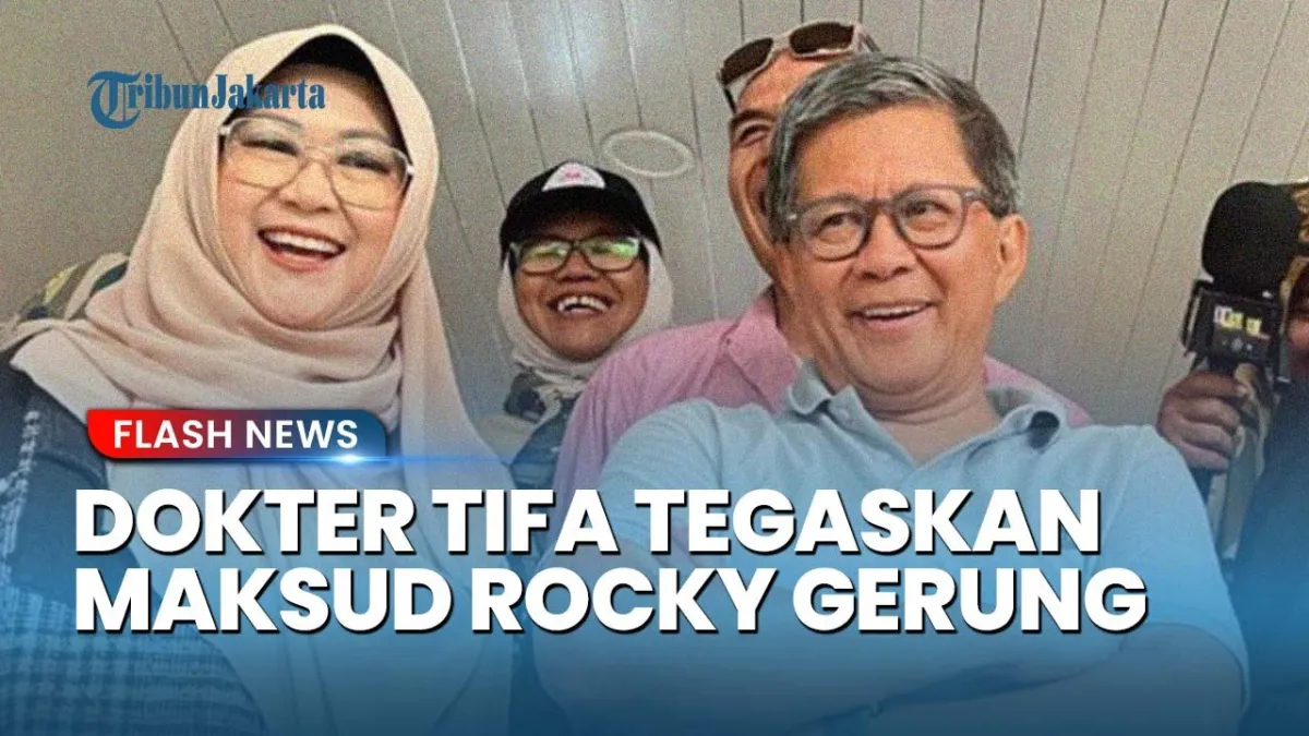 Dokter Tifa Klarifikasi Pernyataan Rocky Gerung Terkait Ijazah Jokowi