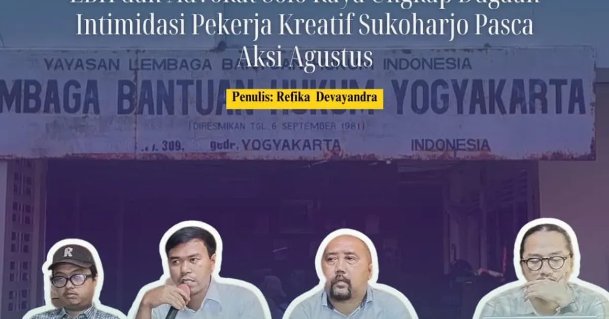 Dugaan Intimidasi Terhadap Pekerja Kreatif di Sukoharjo Usai Aksi Demonstrasi