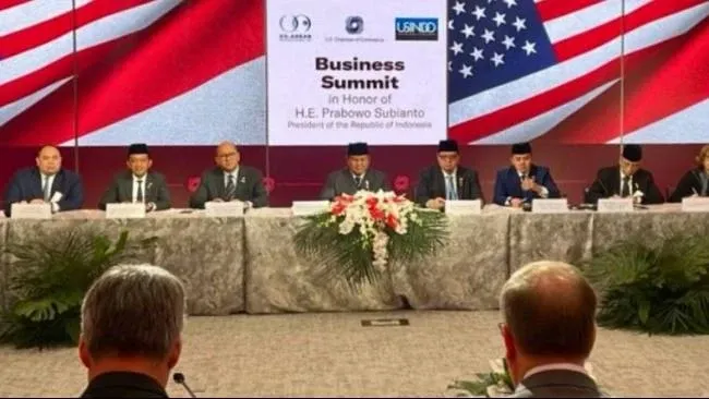 Prabowo: Iklim Investasi Indonesia Stabil dan Damai di Hadapan Pengusaha AS