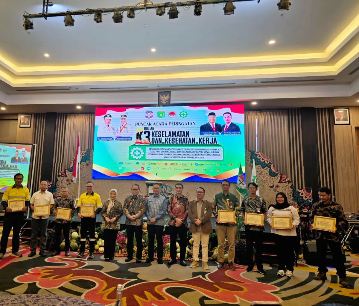 Penghargaan Nihil Kecelakaan Kerja Diberikan kepada Delapan Perusahaan di Gorontalo