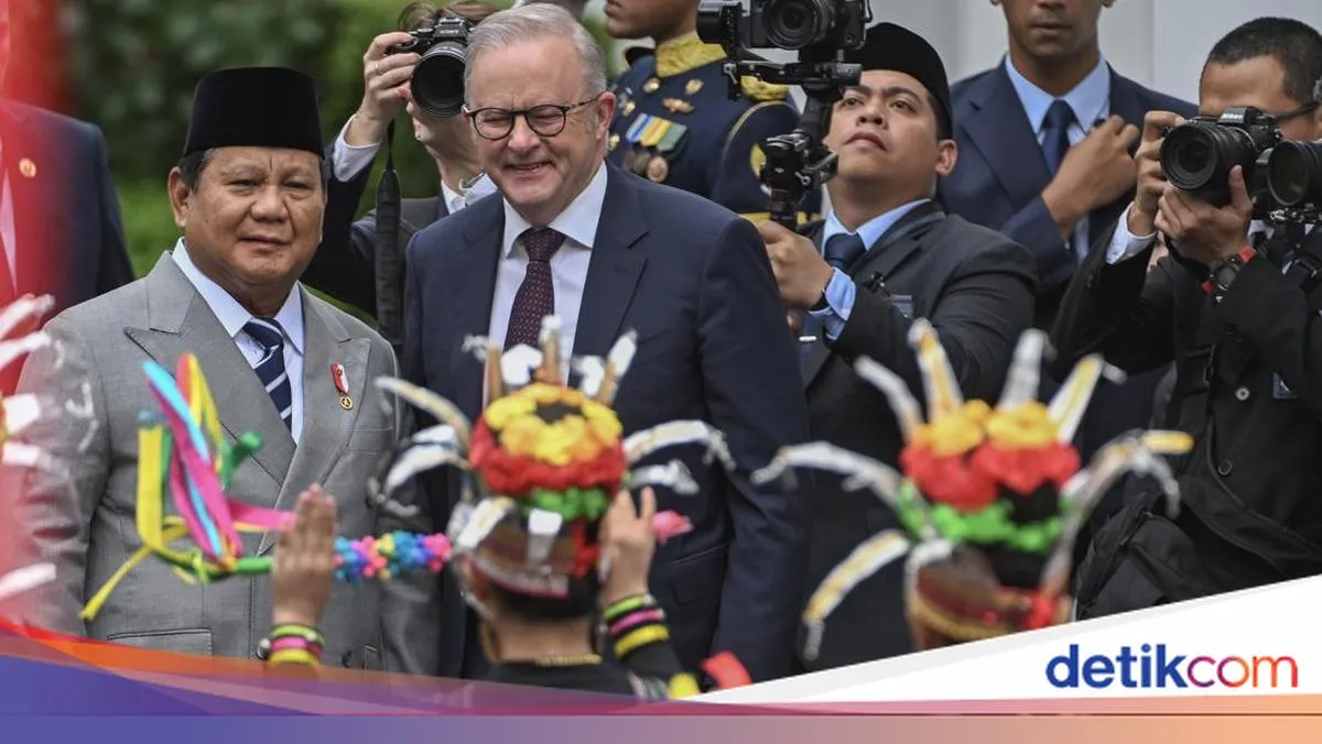 Prabowo Sambut PM Australia Anthony Albanese di Istana Merdeka