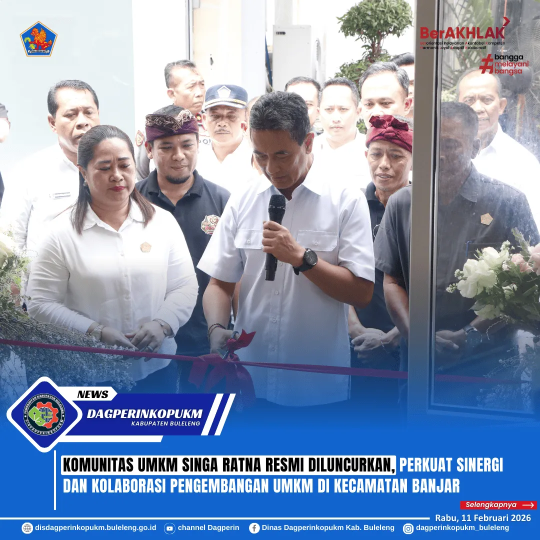 Peresmian Komunitas UMKM Singa Ratna Dukung Pengembangan Ekonomi di Banjar
