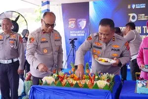Kapolda Sultra Tekankan Pentingnya Keamanan Lalu Lintas pada Syukuran Hari Lalu Lintas Bhayangkara ke-70
