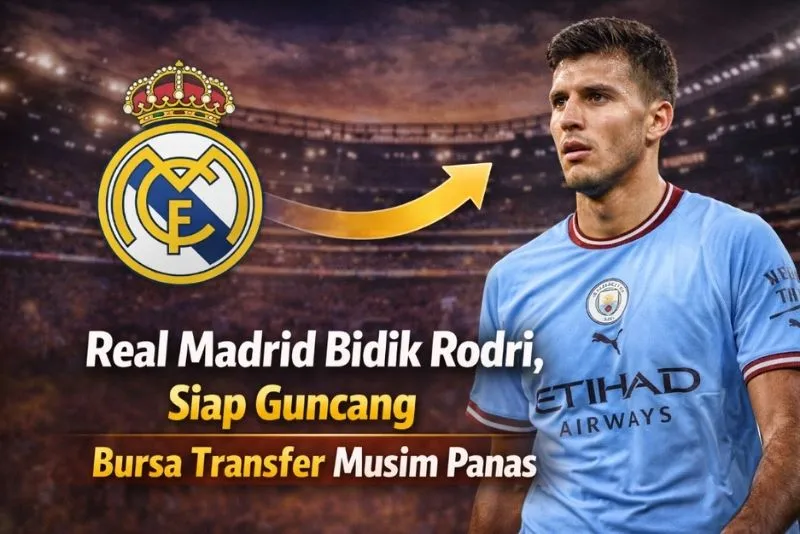 Real Madrid Siap Gaet Rodri dari Manchester City di Bursa Transfer