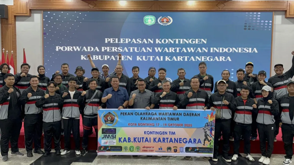 34 Wartawan Kutai Kartanegara Siap Berkompetisi di Porwada Kaltim 2025