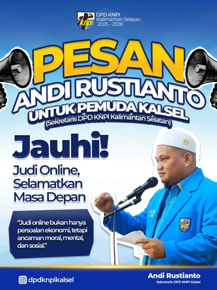 KNPI Kalsel Ajak Pemuda Tinggalkan Judi Online demi Masa Depan