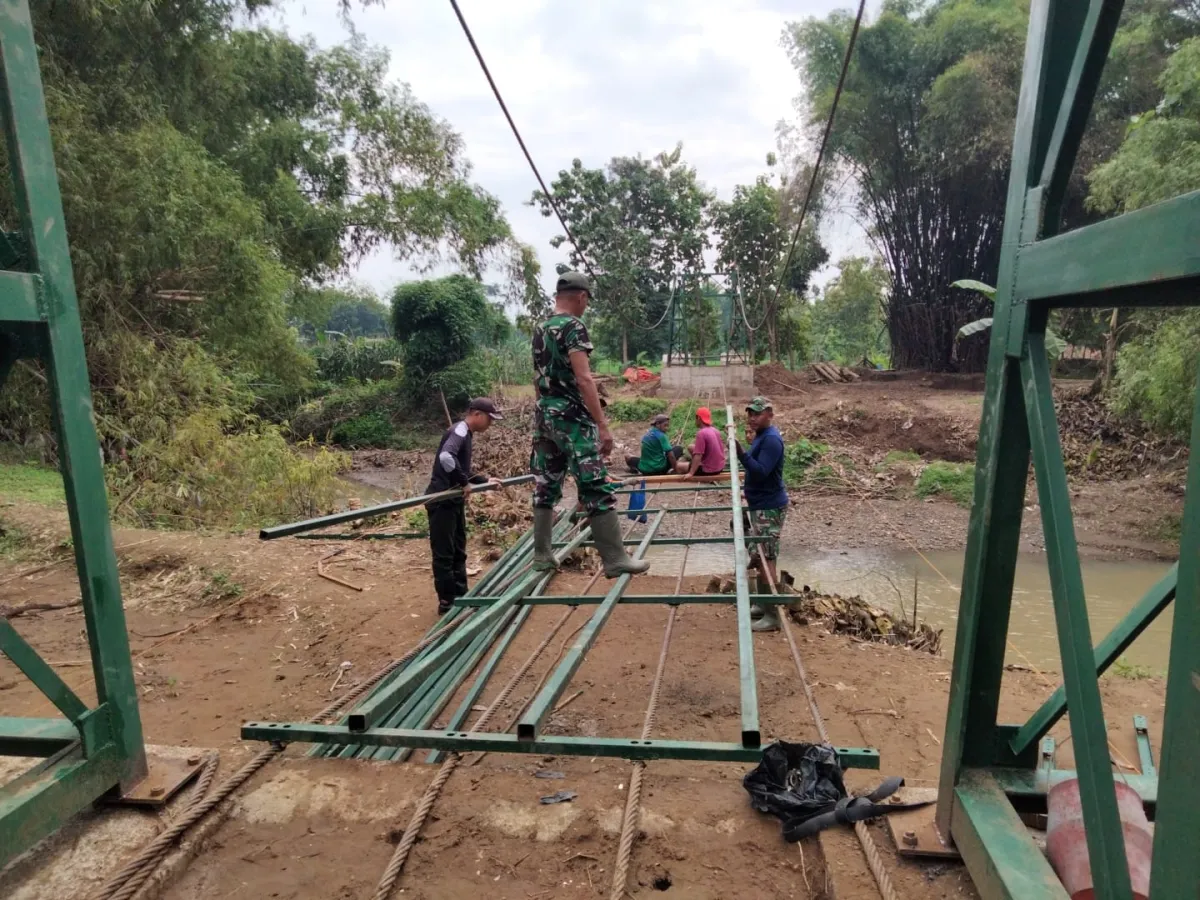 Progres Pembangunan Jembatan Garuda di Ponorogo Capai 84,57%