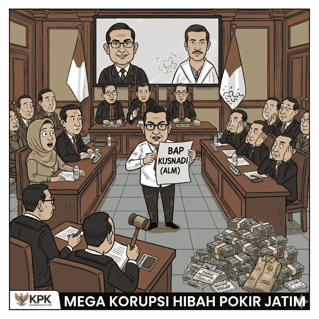 Sidang Korupsi Hibah Pokir Jatim: BAP Kusnadi Seret Nama Gubernur dan Pejabat