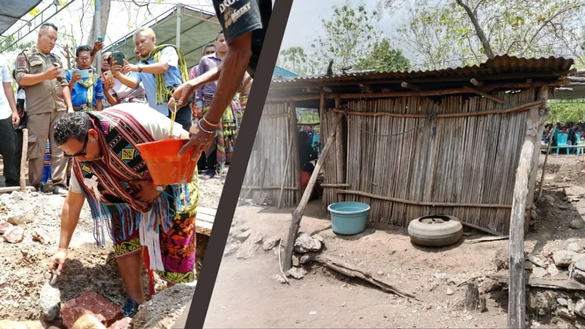 Pembangunan Rumah Layak Huni di Desa Nian, Wujud Nyata Kepedulian Pemda TTU