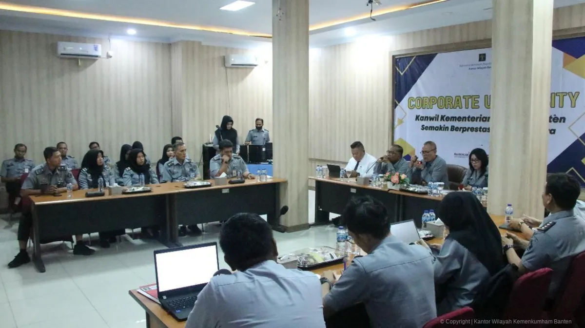 Kemenkum Banten Optimalkan Kinerja Melalui Verifikasi Indeks Layanan Kesekretariatan