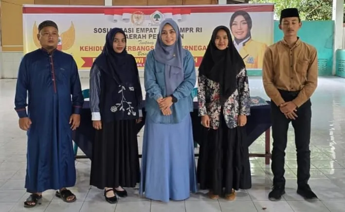 Delia Pratiwi Sosialisasikan Empat Pilar MPR di Langkat