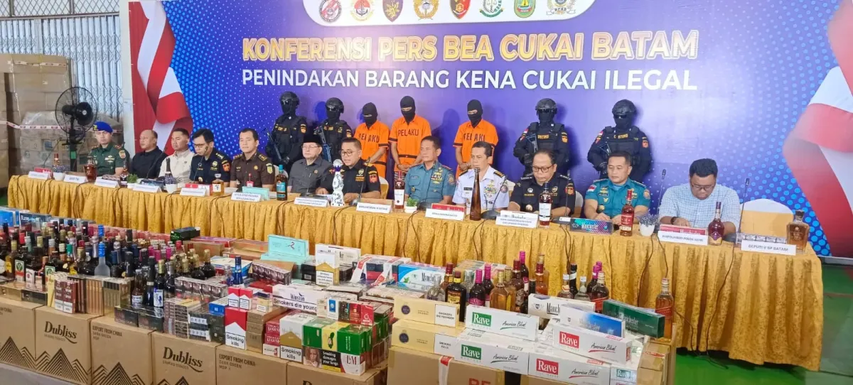Bea Cukai Batam Gagalkan Peredaran Barang Kena Cukai Ilegal Senilai 18,9 Miliar