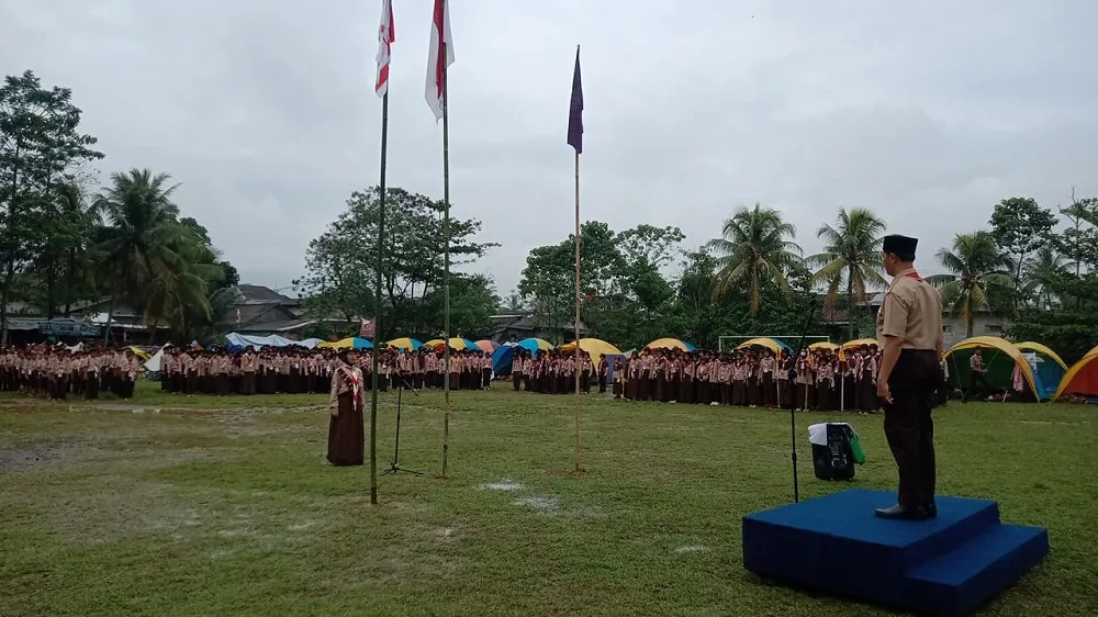 63 Regu Pramuka Ikuti Jambore Ranting Leuwiliang Kabupaten Bogor