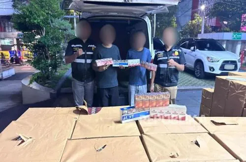 Bea Cukai Jateng DIY Sita 510 Ribu Batang Rokok Ilegal di Gerbang Tol Kalikangkung