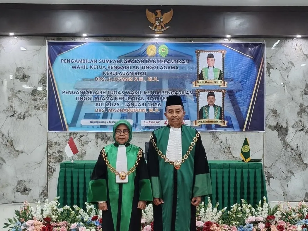 Wakil Ketua PTA Kepri Dilantik, Fokus Tingkatkan Pelayanan Peradilan