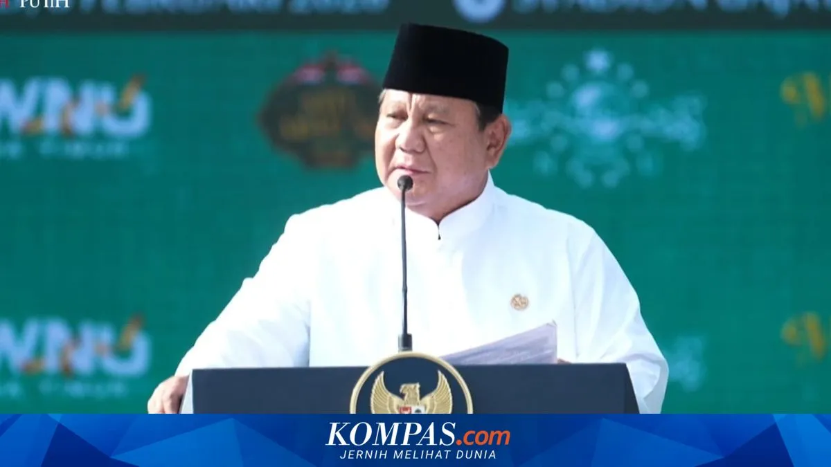 Prabowo Ucapkan Selamat 1 Abad NU, Harap Toleransi dan Cerdaskan Bangsa