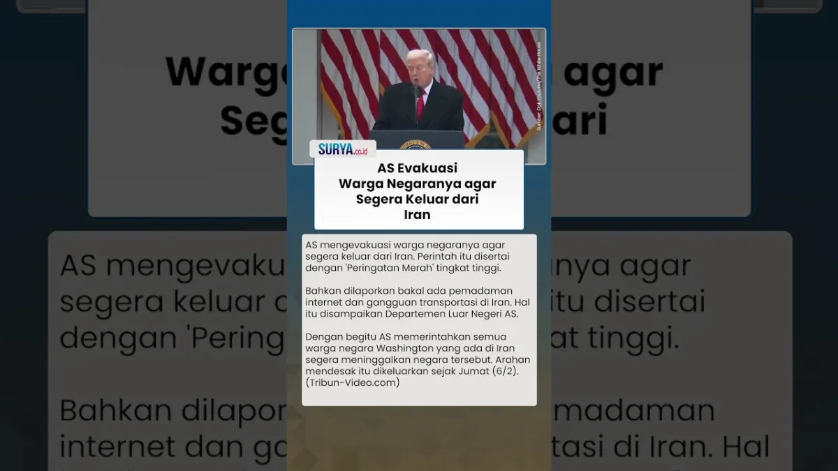 AS Evakuasi Warga dari Iran di Tengah Peningkatan Ketegangan Keamanan