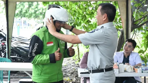 Jasa Raharja Latih Komunitas Ojol untuk Tingkatkan Keselamatan Lalu Lintas
