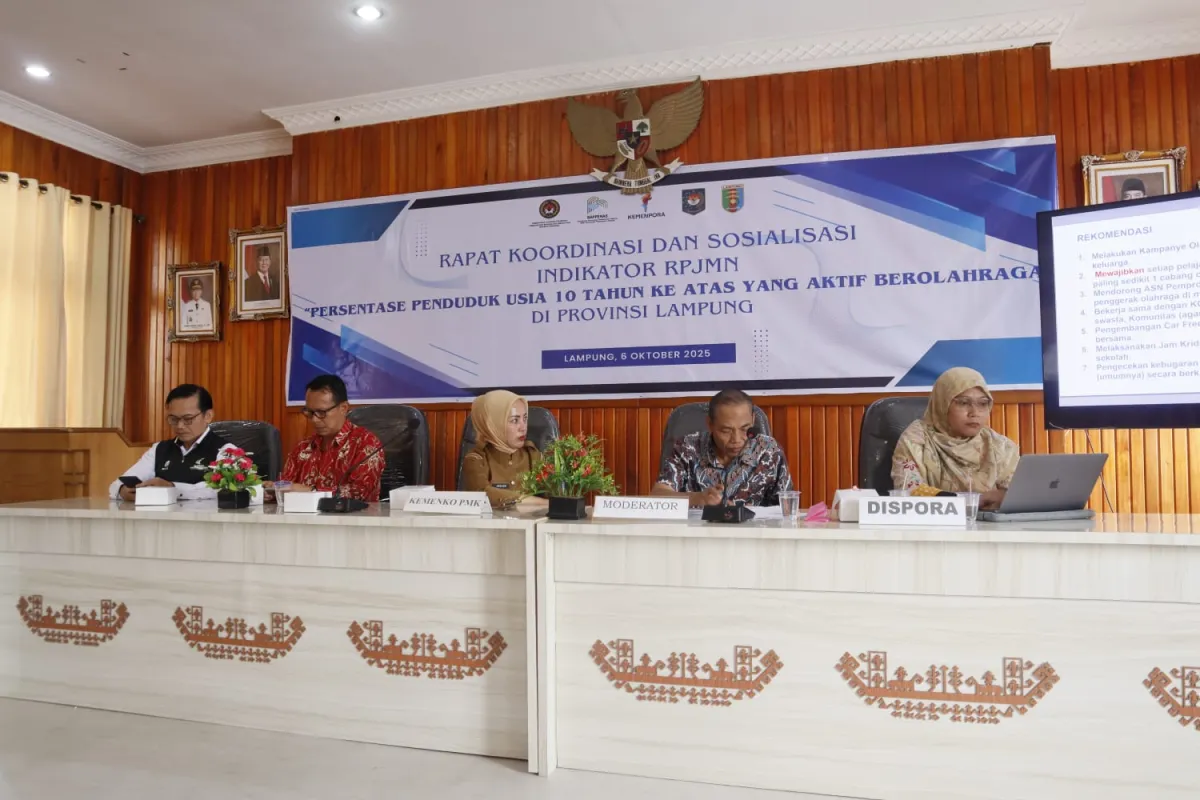 Sinergi Pusat-Daerah Diperkuat untuk Budaya Olahraga di Lampung