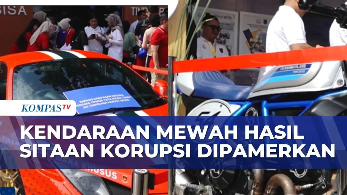 Kejagung Tampilkan Mobil Mewah Hasil Sitaan Kasus Korupsi